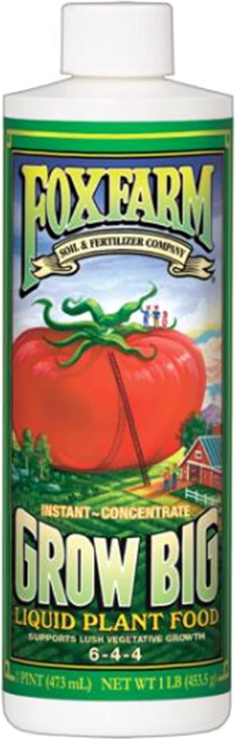 FoxFarm Grow Big 6-4-4 Liquid Plant Food Veg Bloom Fertilizer Indoor Outdoor