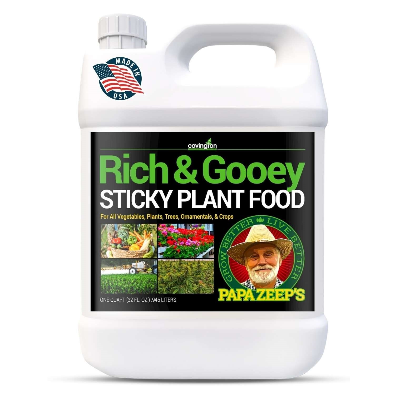 Covington Rich and Gooey Sticky Plant Food 32 OZ / 1 QUART