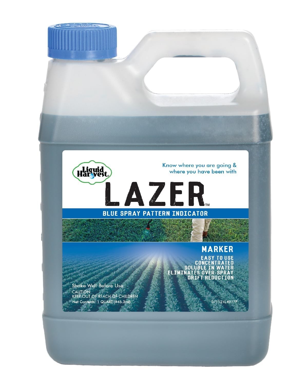 Liquid Harvest Lazer Blue Spray Indicator 32 oz