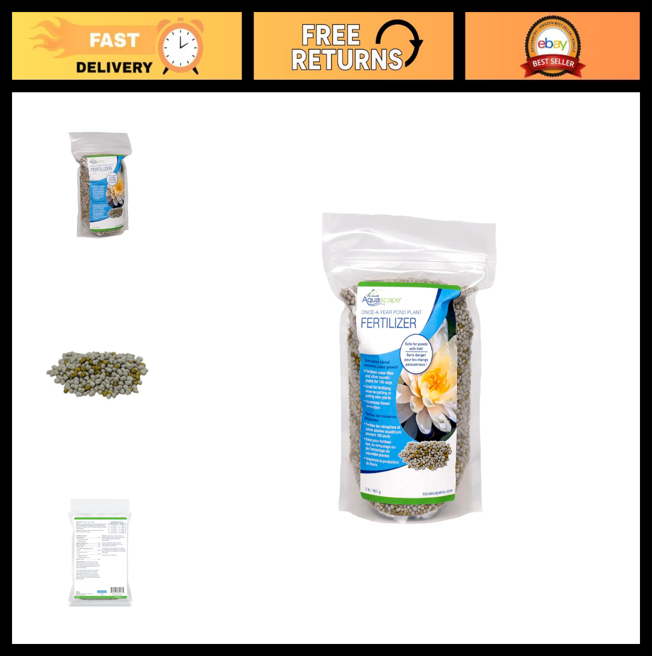 Pond Plant Fertilizer Granules, 2 lb – Boost Aquatic Growth & Health, Easy Use