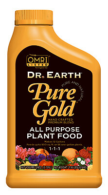 Dr. Earth 1040 Pure Gold Plant Food, 24 oz. Concentrate – Quantity 12