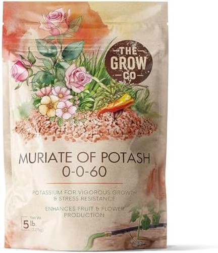 Muriate of Potash 0-0-60 Fertilizer, High Potassium Fertilizer for Plants, Id…