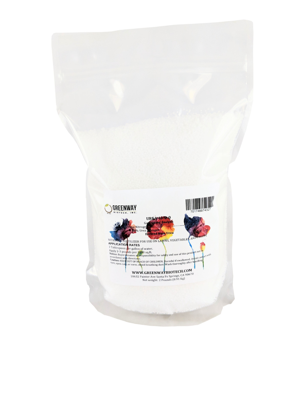 Urea (46-0-0) 46% Nitrogen Fertilizer Gold Refining Aqua Regia 100% Soluble 2 LB