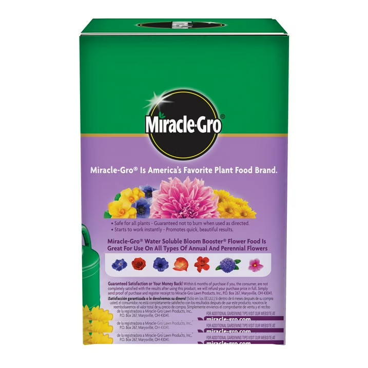 (3 Pack) Miracle-Gro Bloom Booster Flower Food Water Soluble Plant Food 1.5 lb
