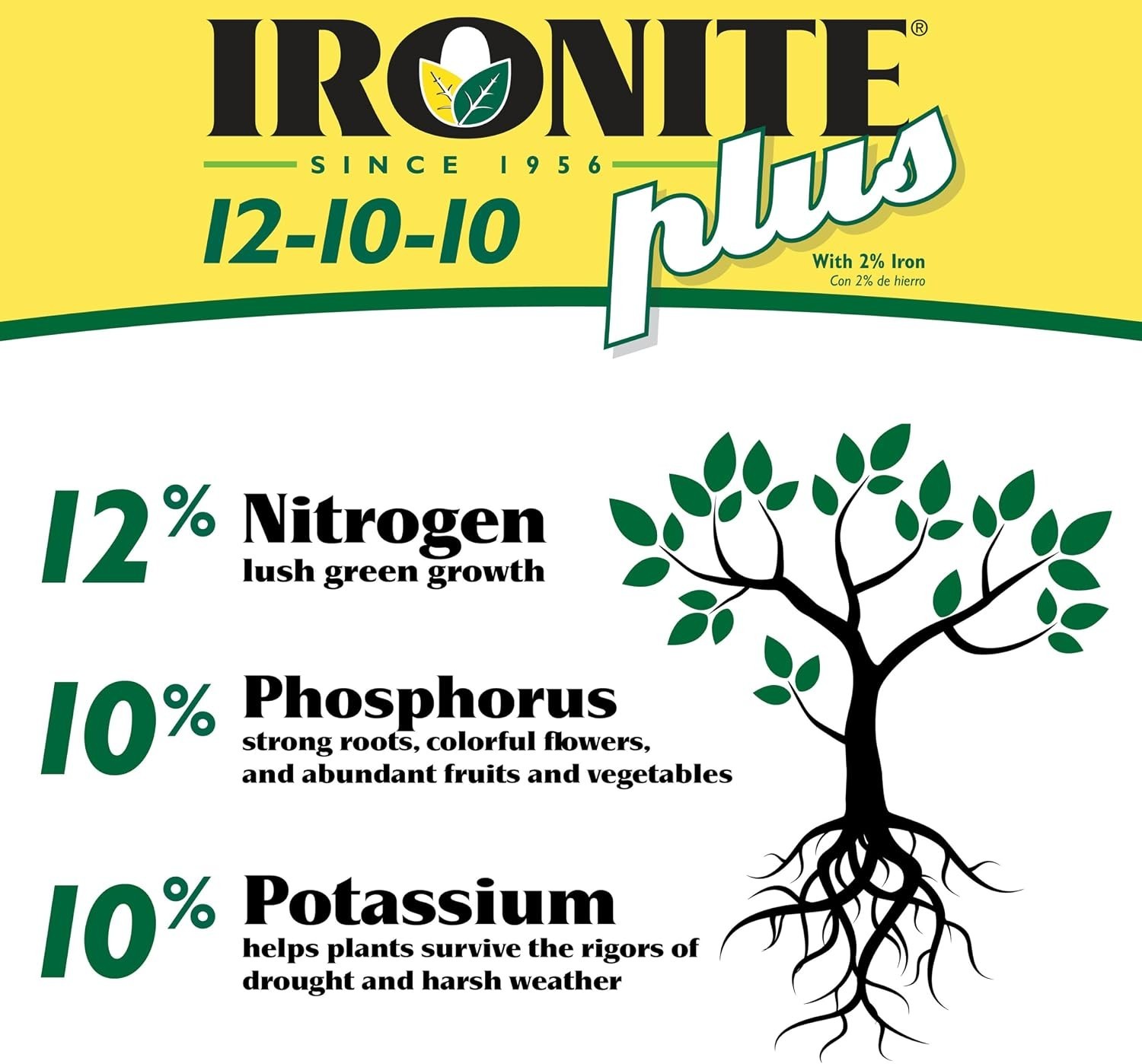 3Lb Shrubs & Trees Food – Fast Nutrients with 2% Iron for Lush Growth