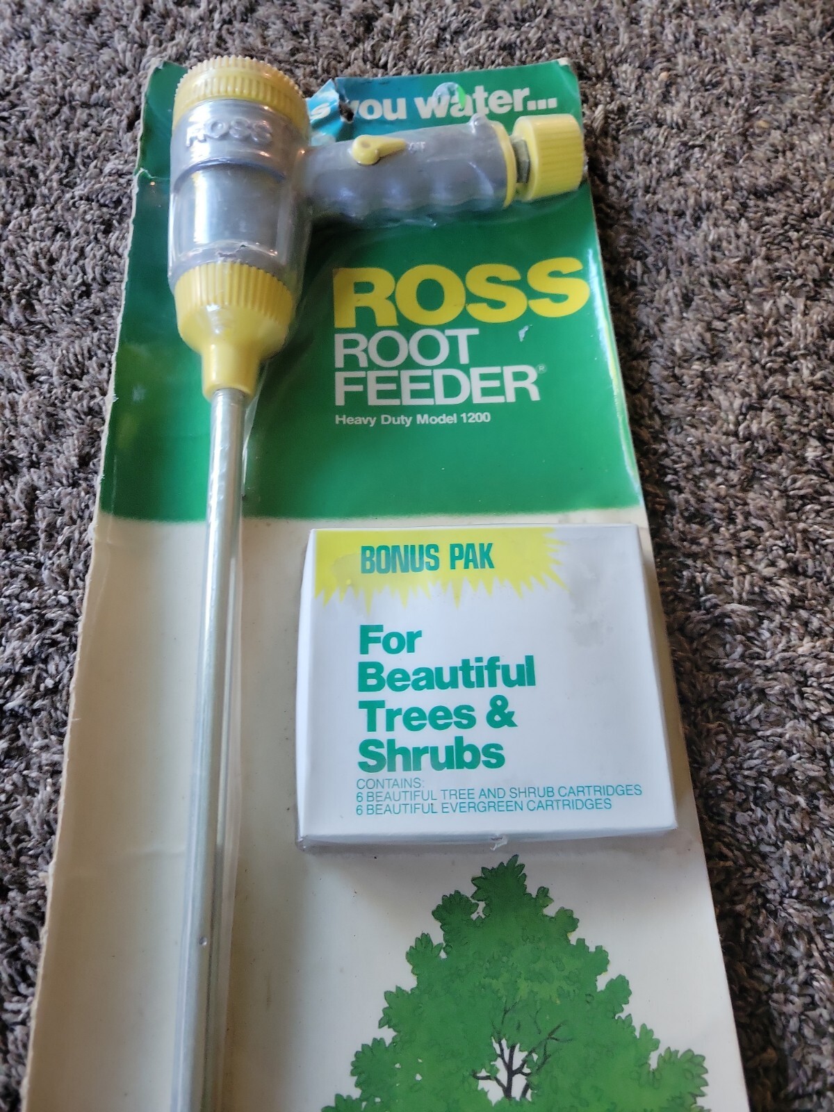SEALED VTG Ross Root Feeder Heavy Duty Model 1200 w/ Bonus Cartridges NEW NOS