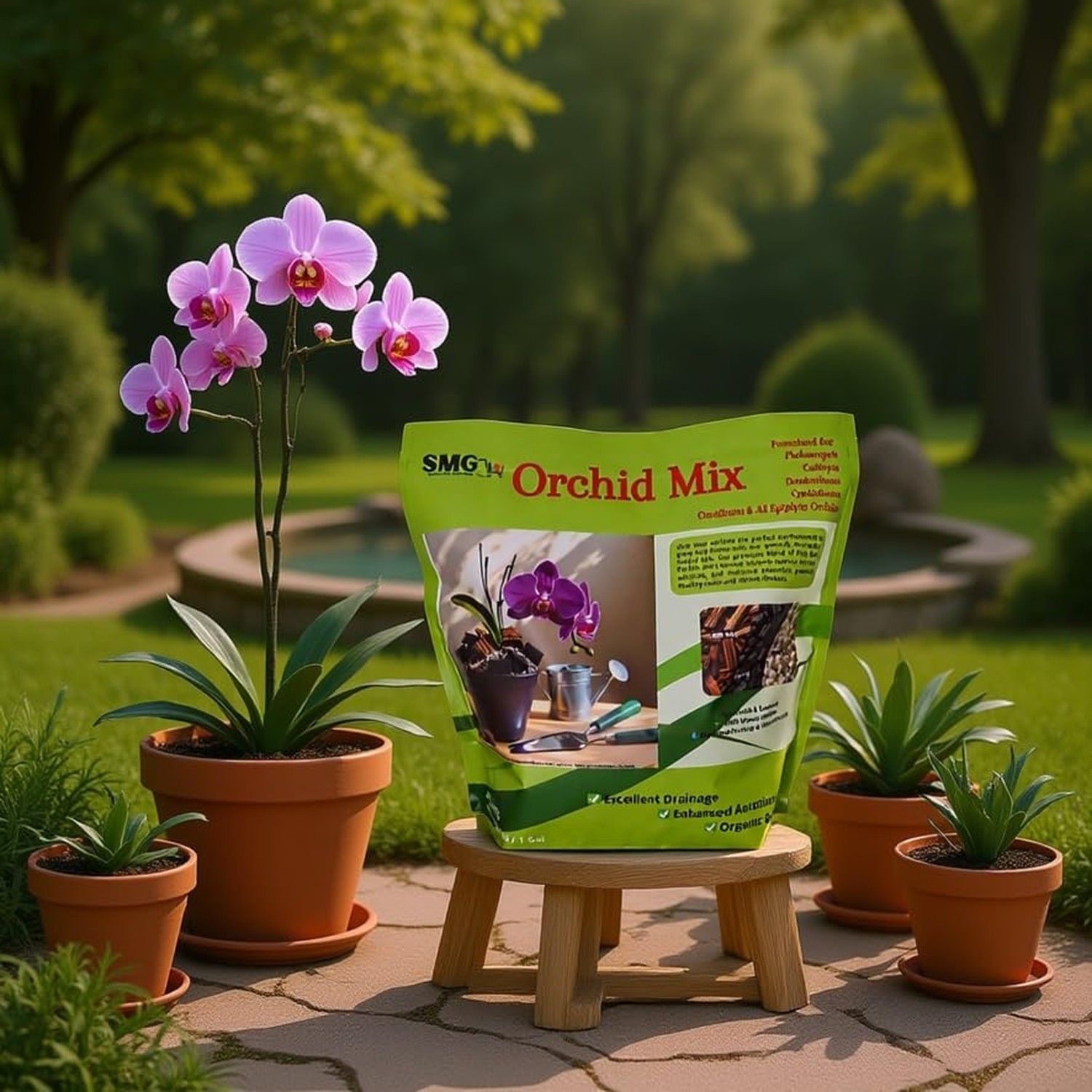 SMG Premium Orchid Potting Soil Mix – Professional Grade Handcrafted Blend