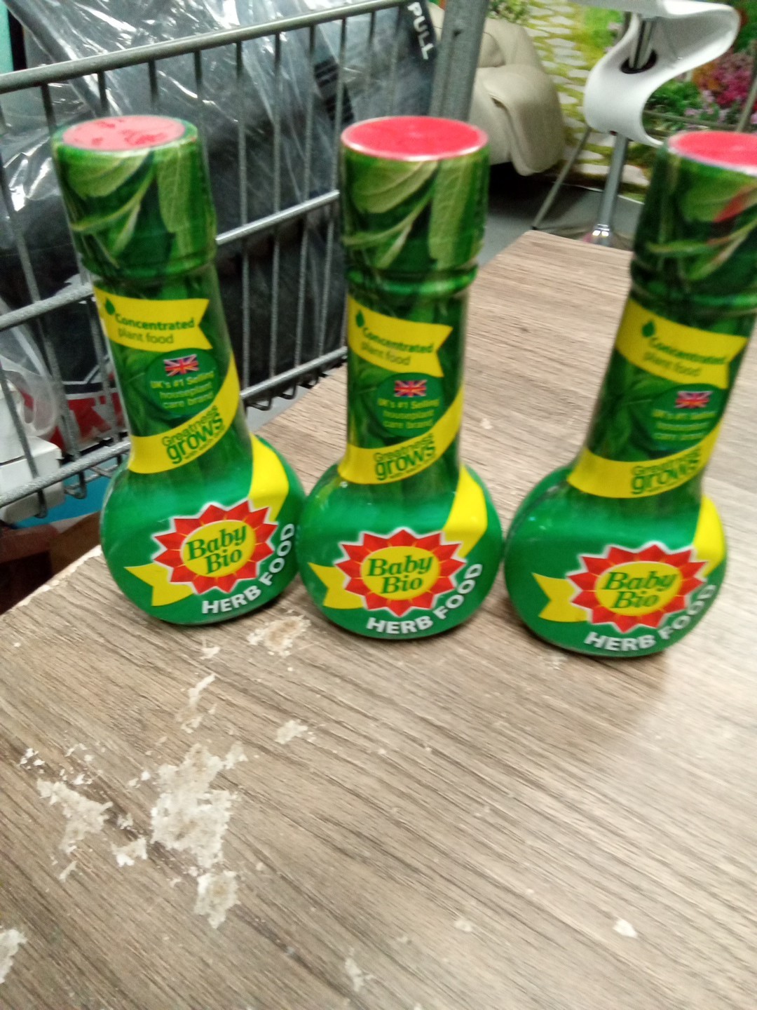 3 Pkg Baby Bio Herb Plant Food, Fertilizer for Potted Plants, 5.9 Fl Oz 194 Dt