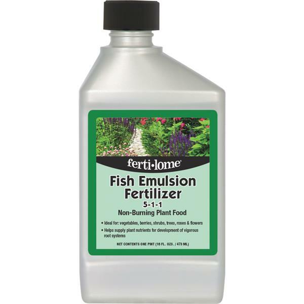 (12)-Ferti-lome 1 Pt Analysis: 5-1-1 Fish Emulsion Fertilizer Plant Food 10611