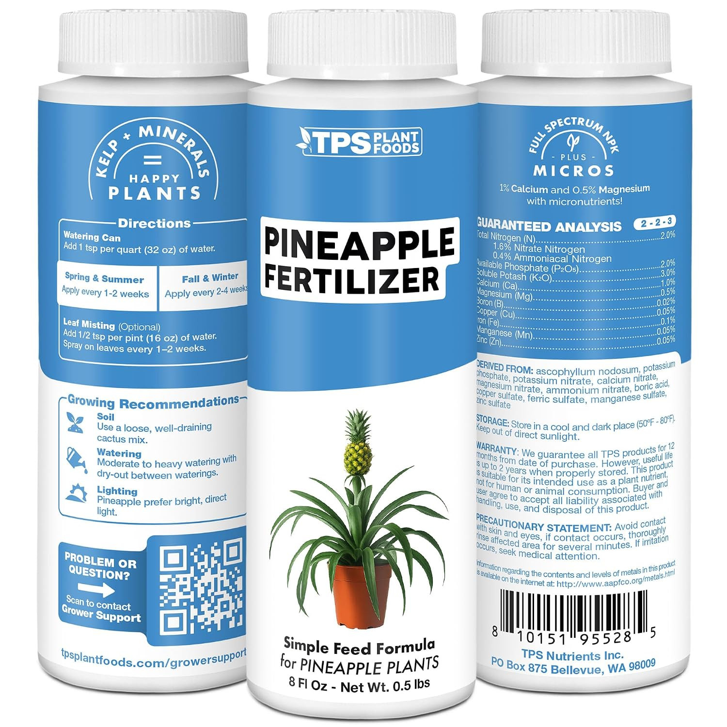 Pineapple Fertilizer – Liquid Plant Food for Bigger Fruit, Stronger Root Develop
