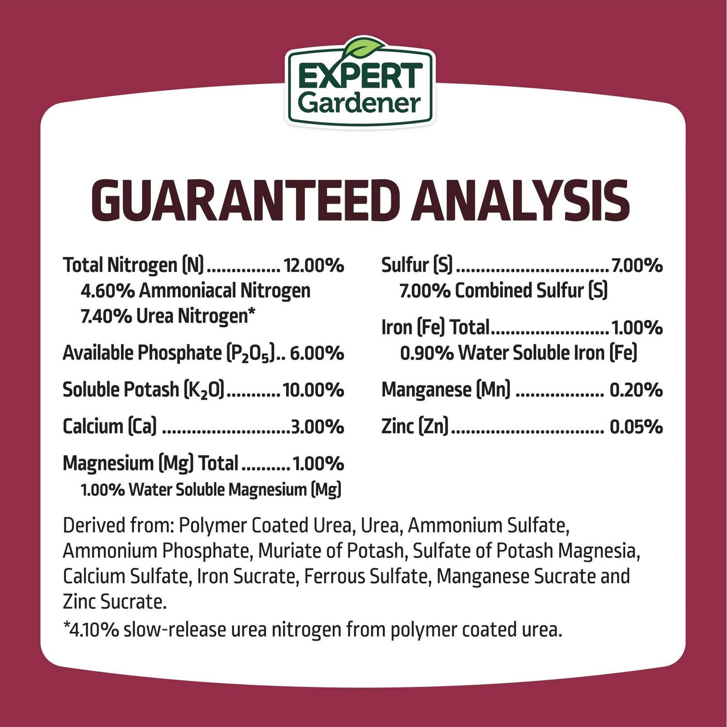 Expert Gardener Rose Flower Plant Food Fertilizer Feed Up 3 Months 12-6-10, 4 lb