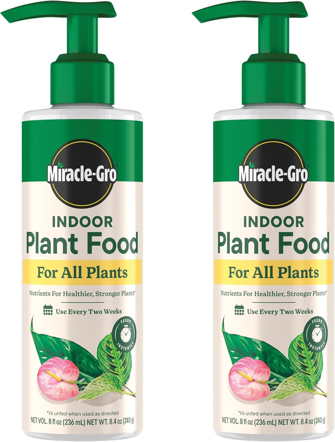 Miracle-Gro Indoor Plant Food 2-Pack – Liquid Fertilizer for All Plants
