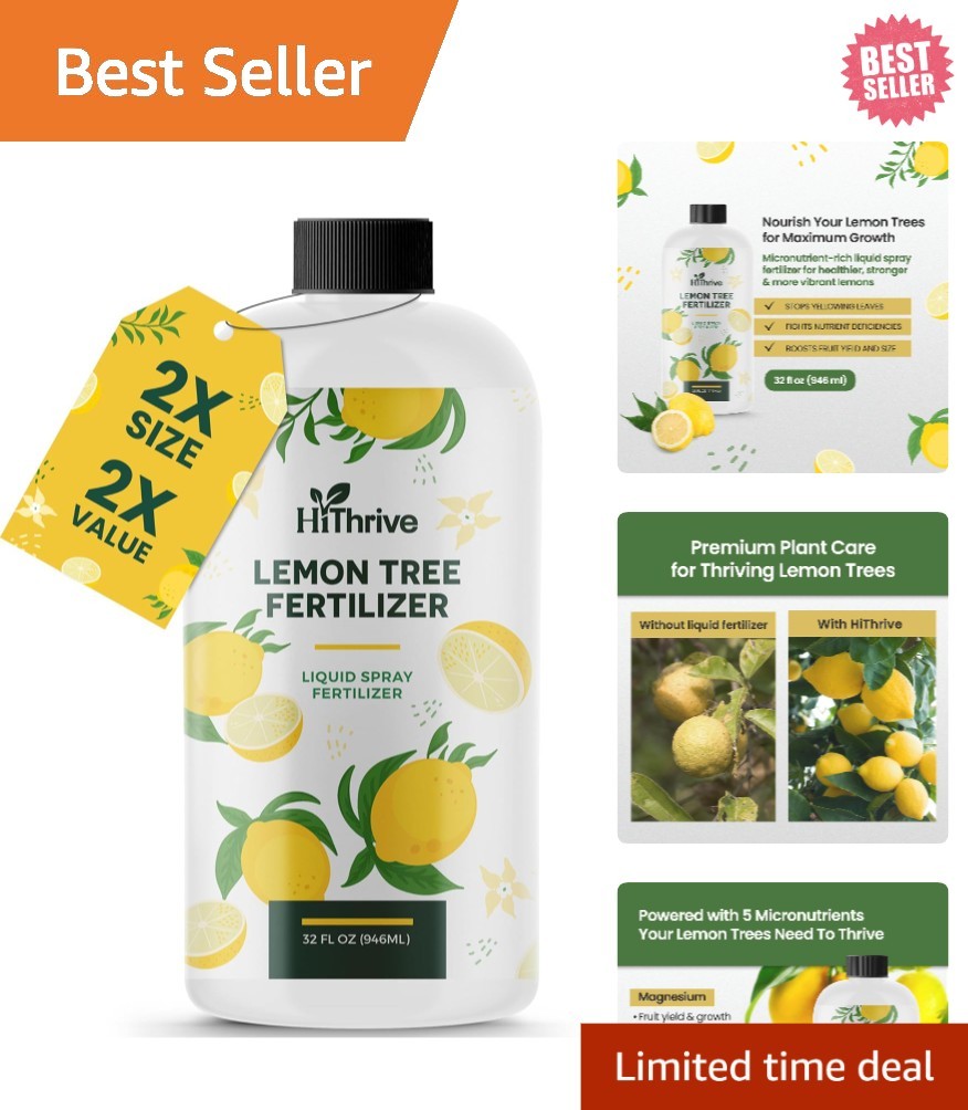 32oz Lemon Tree Fertilizer – Makes 64 Gallons for Lush Growth & Juicy Lemons