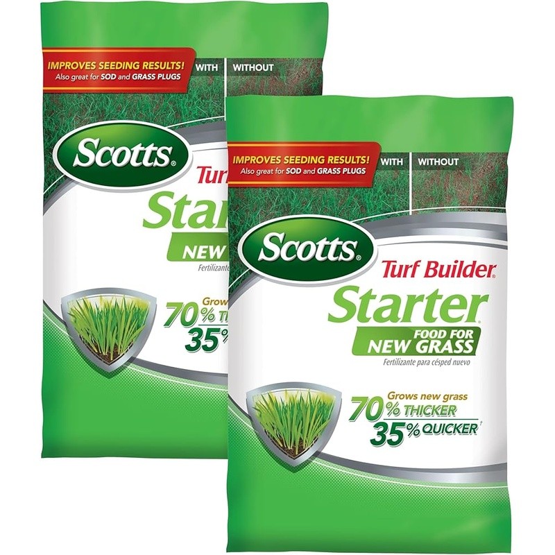 Turf Builder Starter Fertilizer New Grass Quick Growth Lawn Care 15 lb