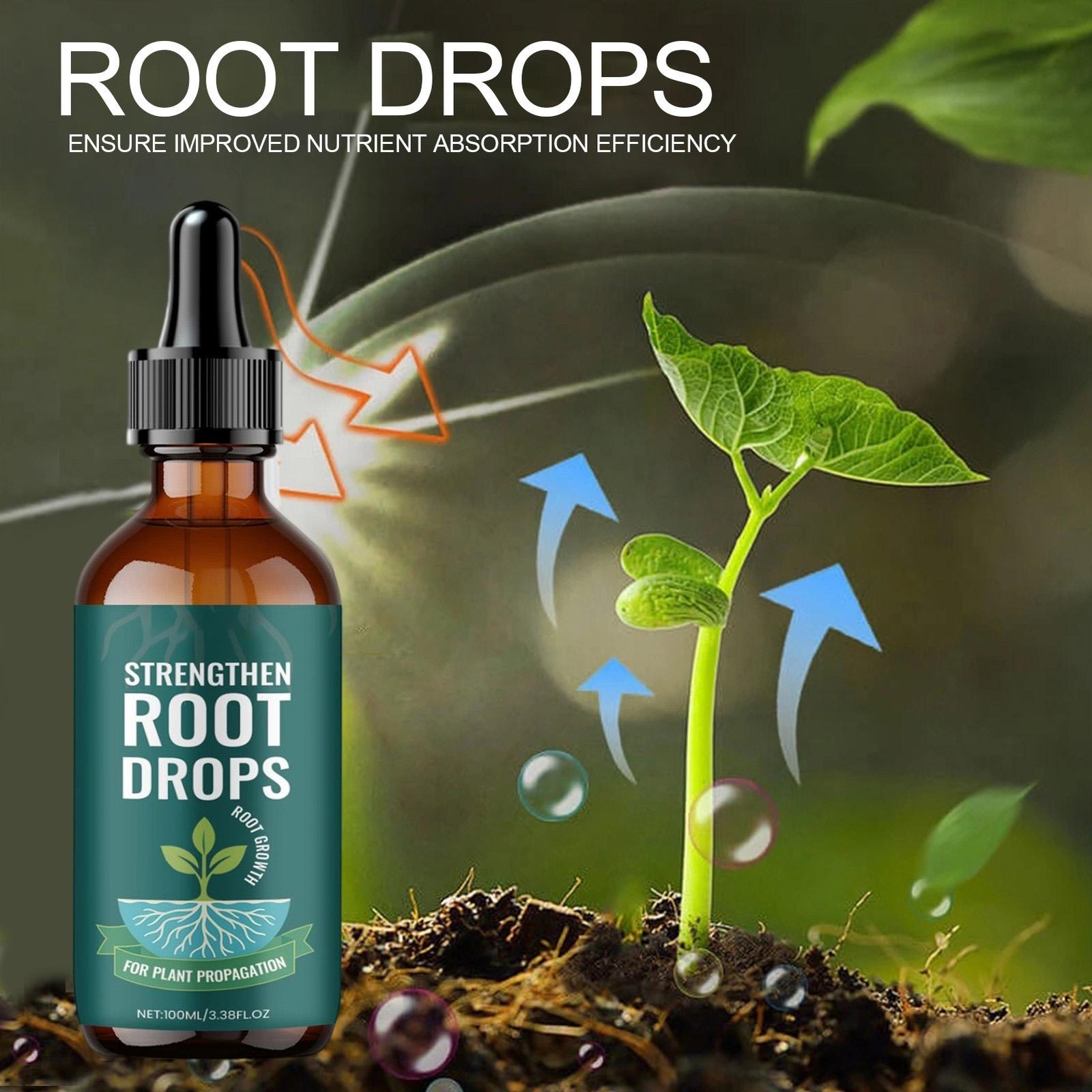 Drops Root for Propagation Rooting Liquid 100ml RootStimulator for Plants