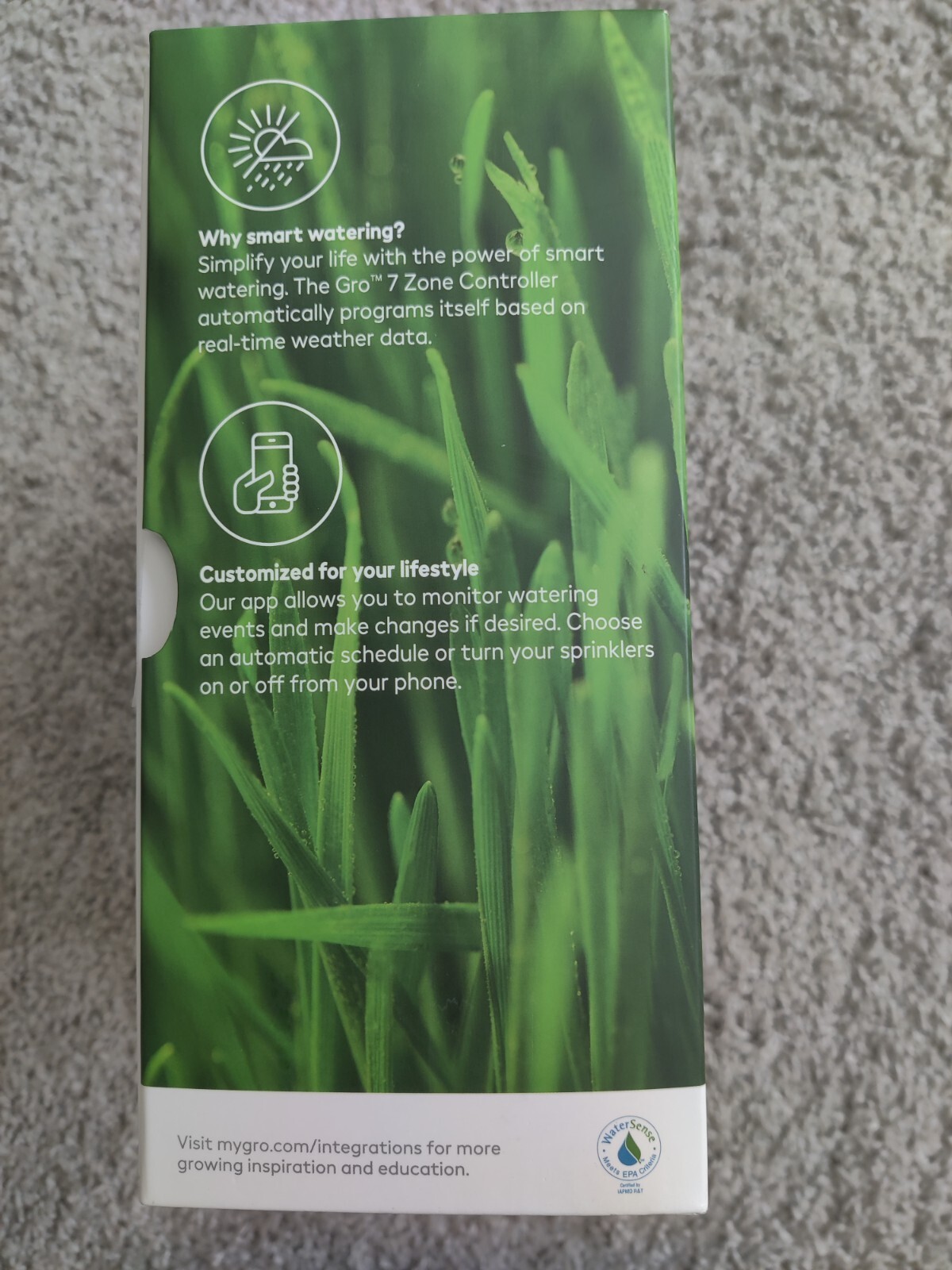 Scotts Gro Controls In-ground Irrigation Smart Sprinkler Wifi Supported