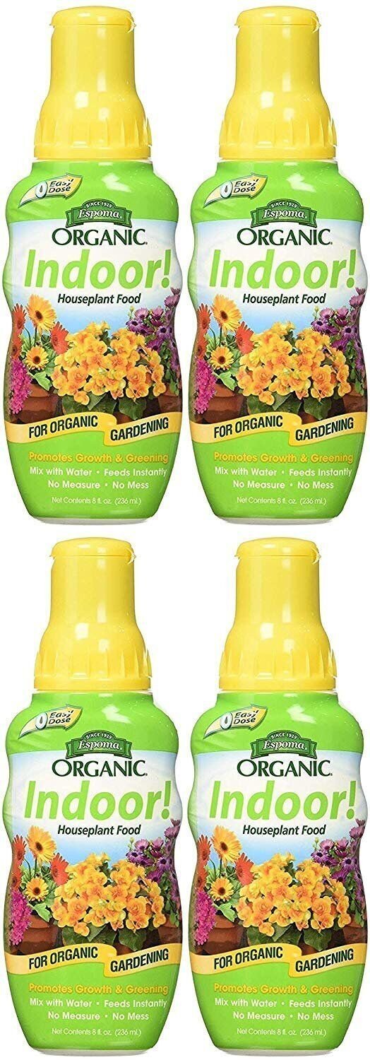 Espoma Company INPF8 Organic Indoor Plant Food, 8 oz Pack of 4