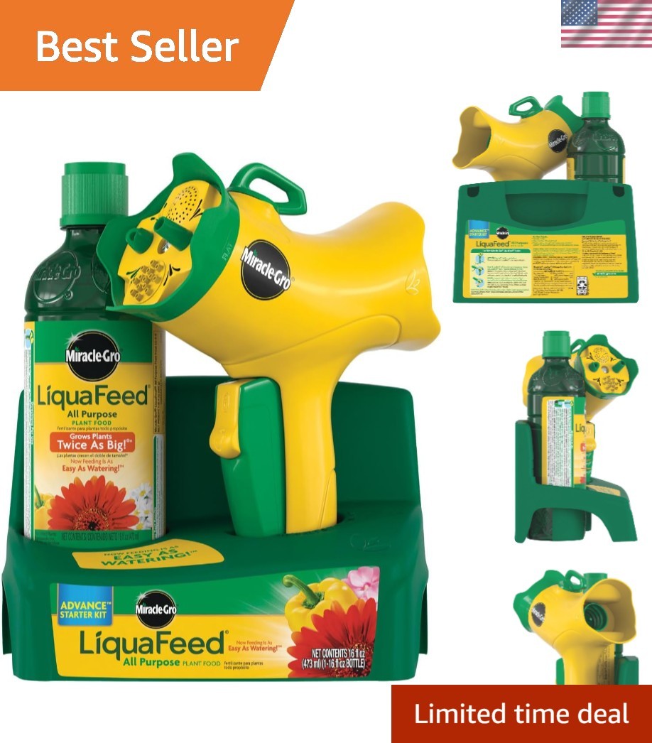 LiquaFeed All Purpose Plant Food Starter Kit – Easy Growth for Flowers & Veggies