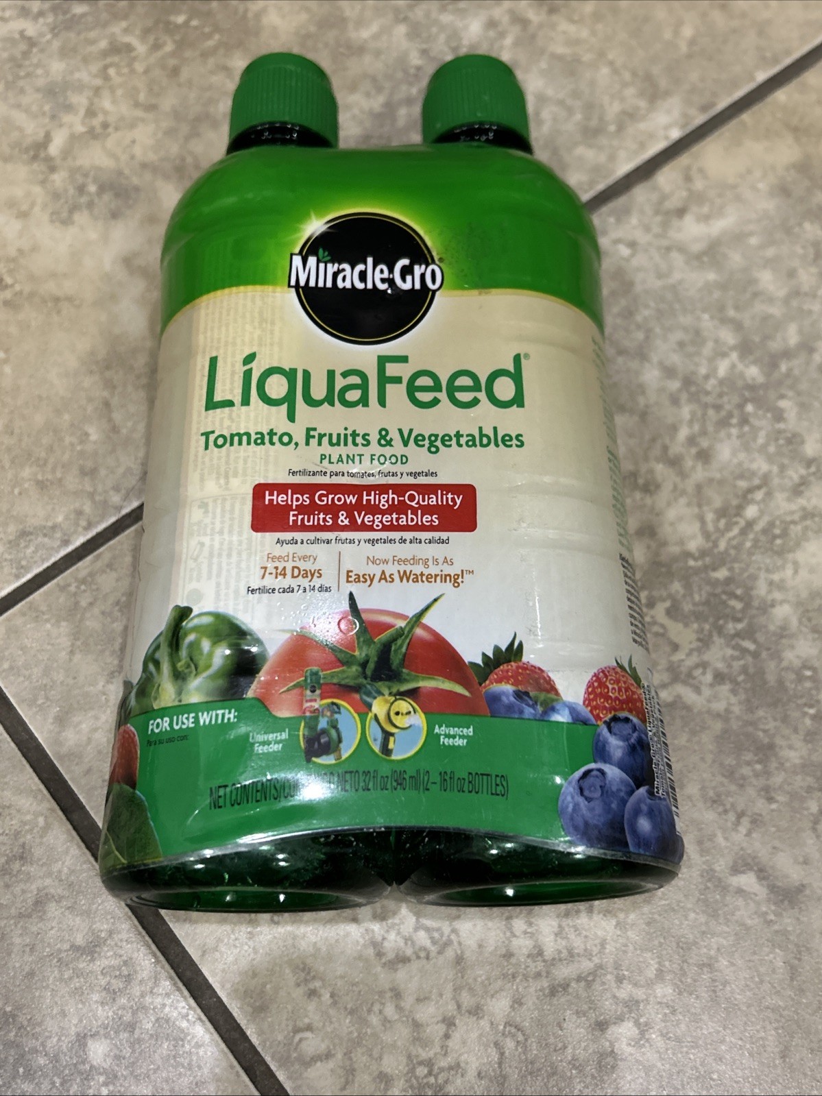 LiquaFeed 16 oz. Liquid Tomato, Fruits and Vegetables Plant Food Refills 2-Pack