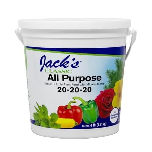 Jack’s Classic 20-20-20 All Purpose Water-Soluble Fertilizer with Micronutrients