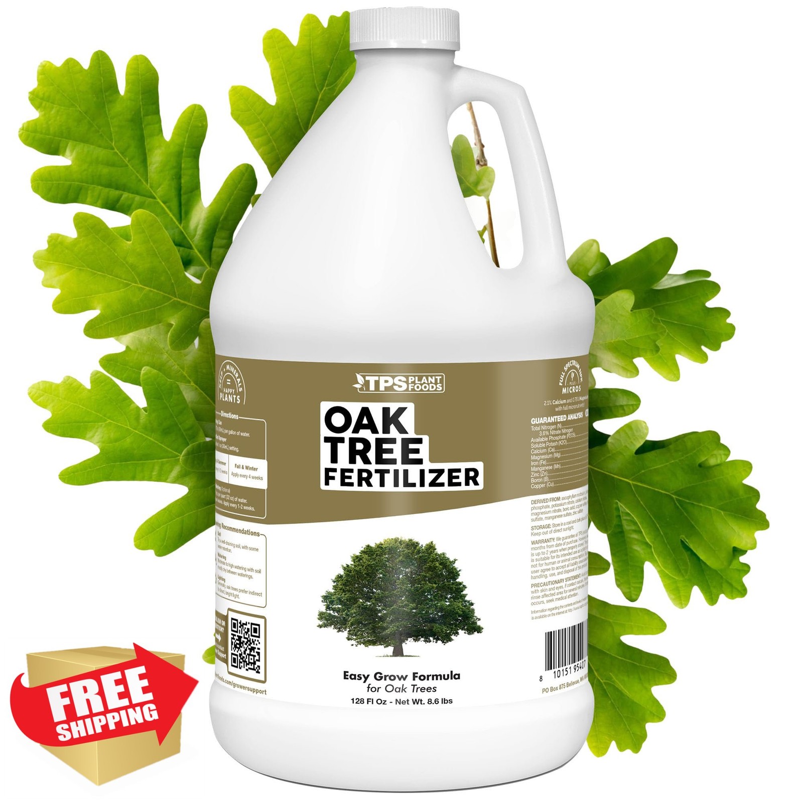 Oak Tree Fertilizer Liquid Plant Food 1 Gallon 128 oz Complete Nutrition