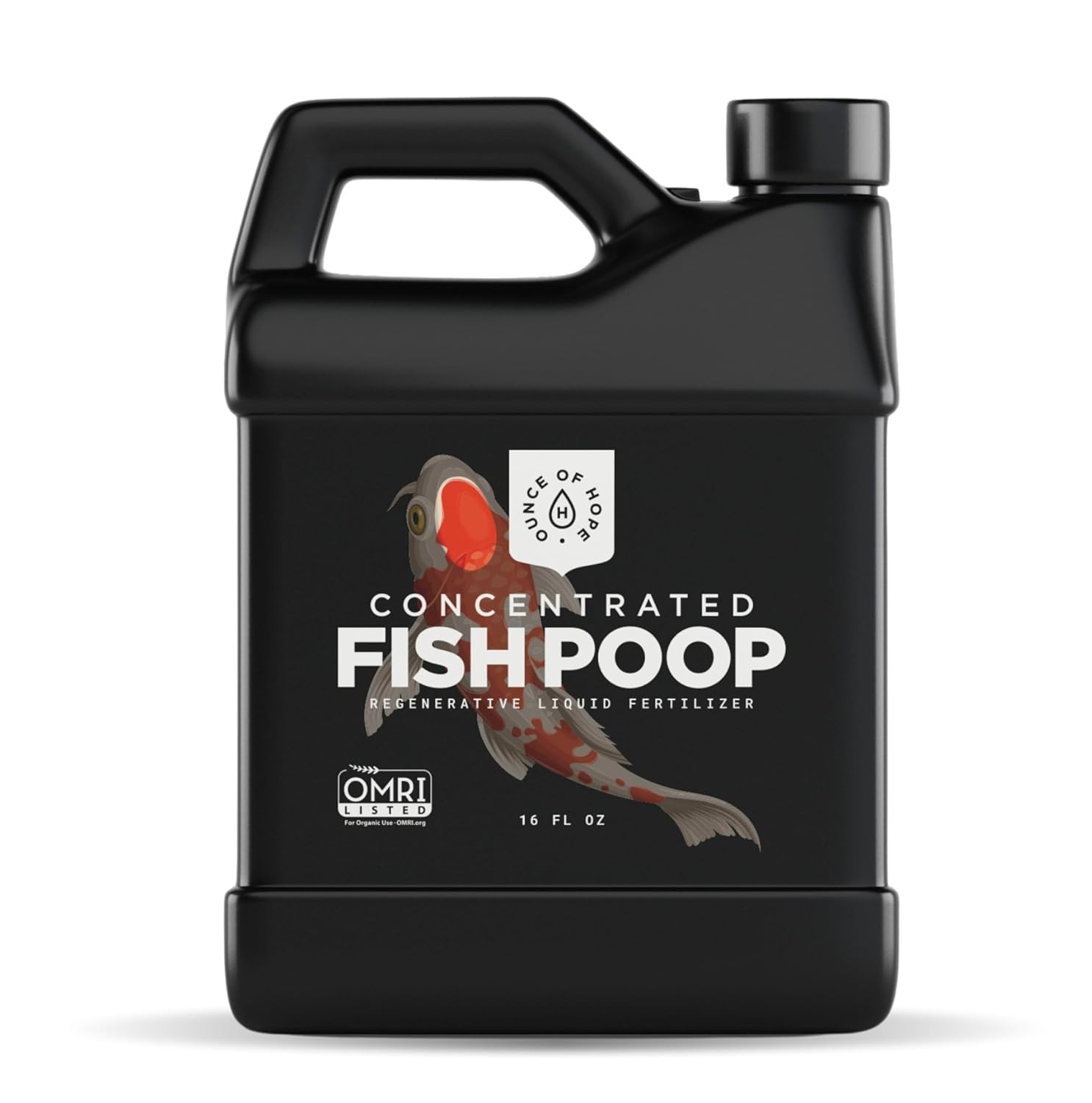 Natural Concentrated Fish Poop Fertilizer – OMRI Listed, 16 Oz for All Plants