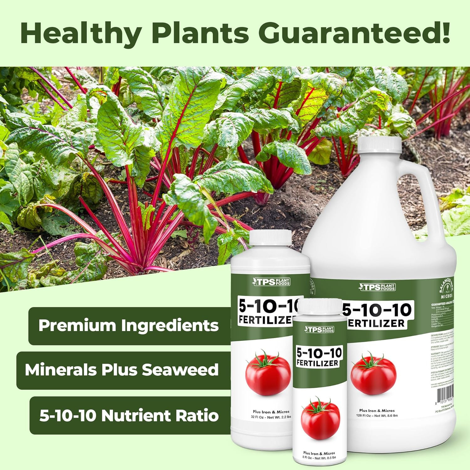 5-10-10 Fertilizer for Plants, Great for Root Vegetables, Tomatoes, and Flowers,