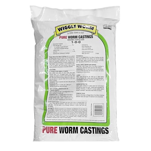 Wiggle Worm Worm Casting Fertilizer 15lb Granules Organic Soil Amendment