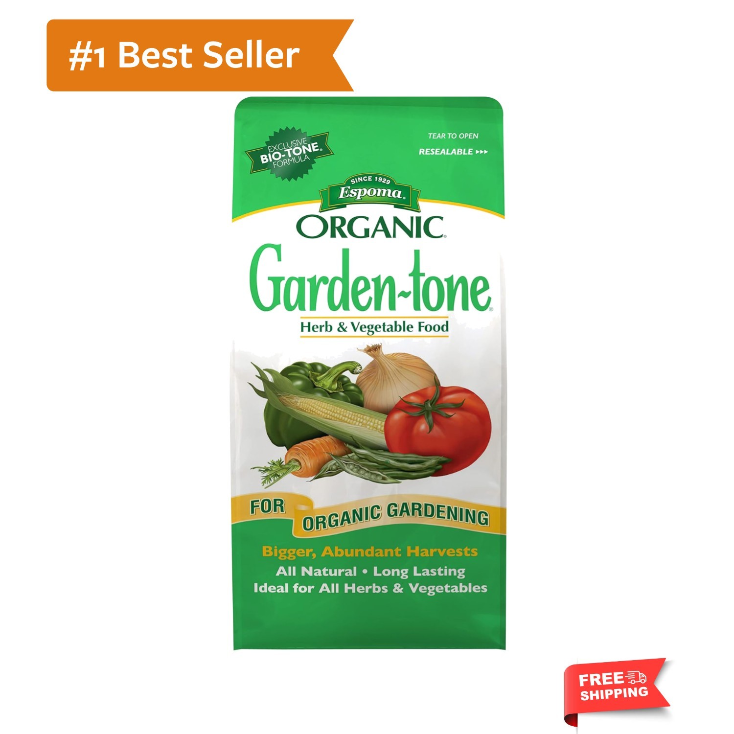 Organic Garden-Tone 3-4-4 Organic Fertilizer for Cool & Warm Season Vegetable…