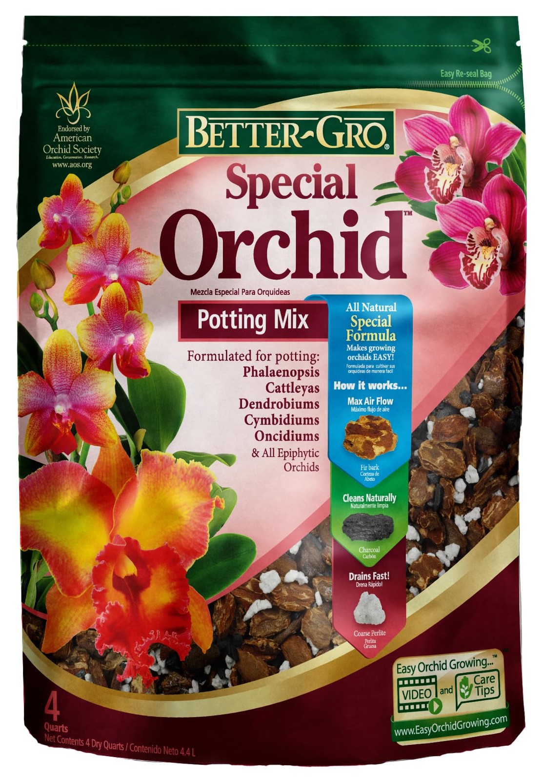 Special Orchid Mix – Premium Grade Orchid Bark Potting Mix for Potting, Repot…