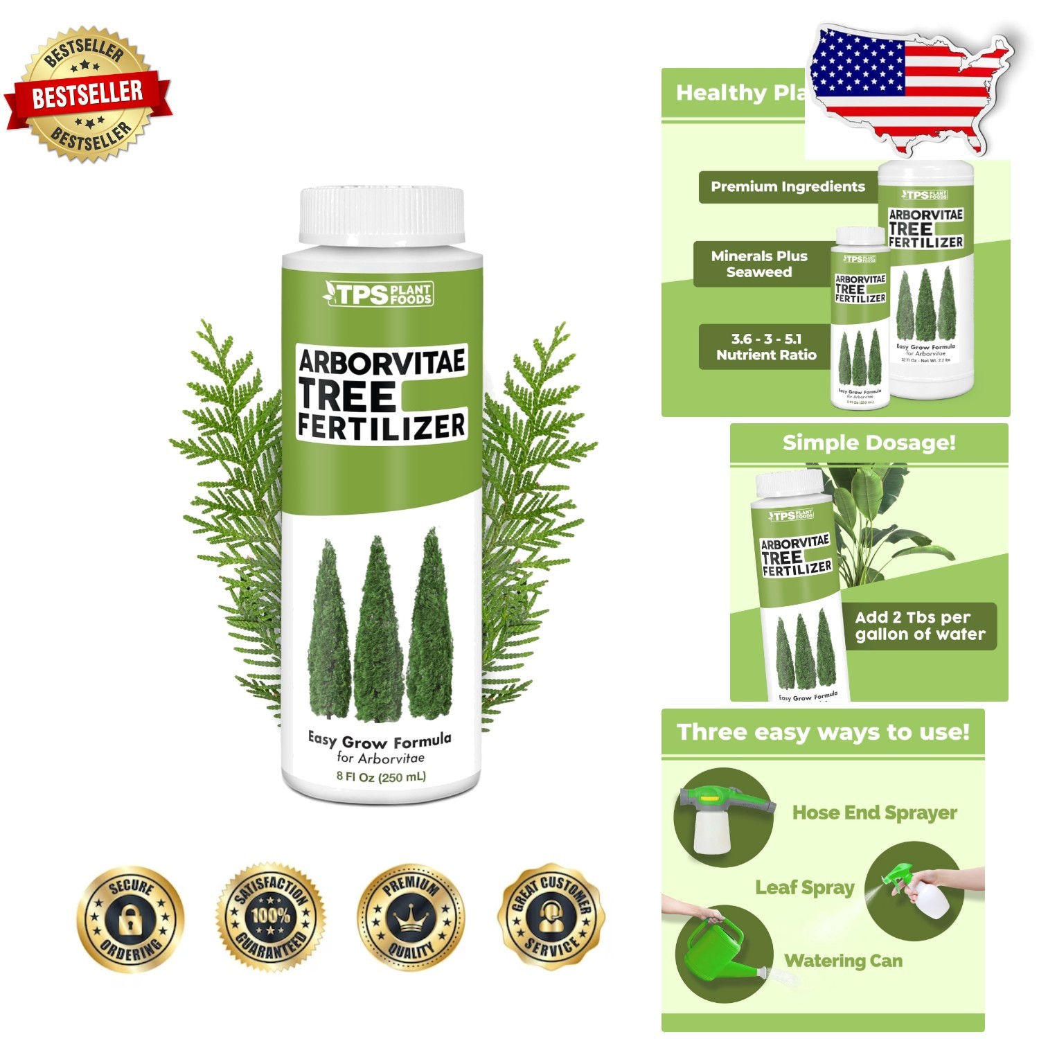 Thuja Green Giant Fertilizer 8oz | Boosts Vitality & Addresses Growth Issues