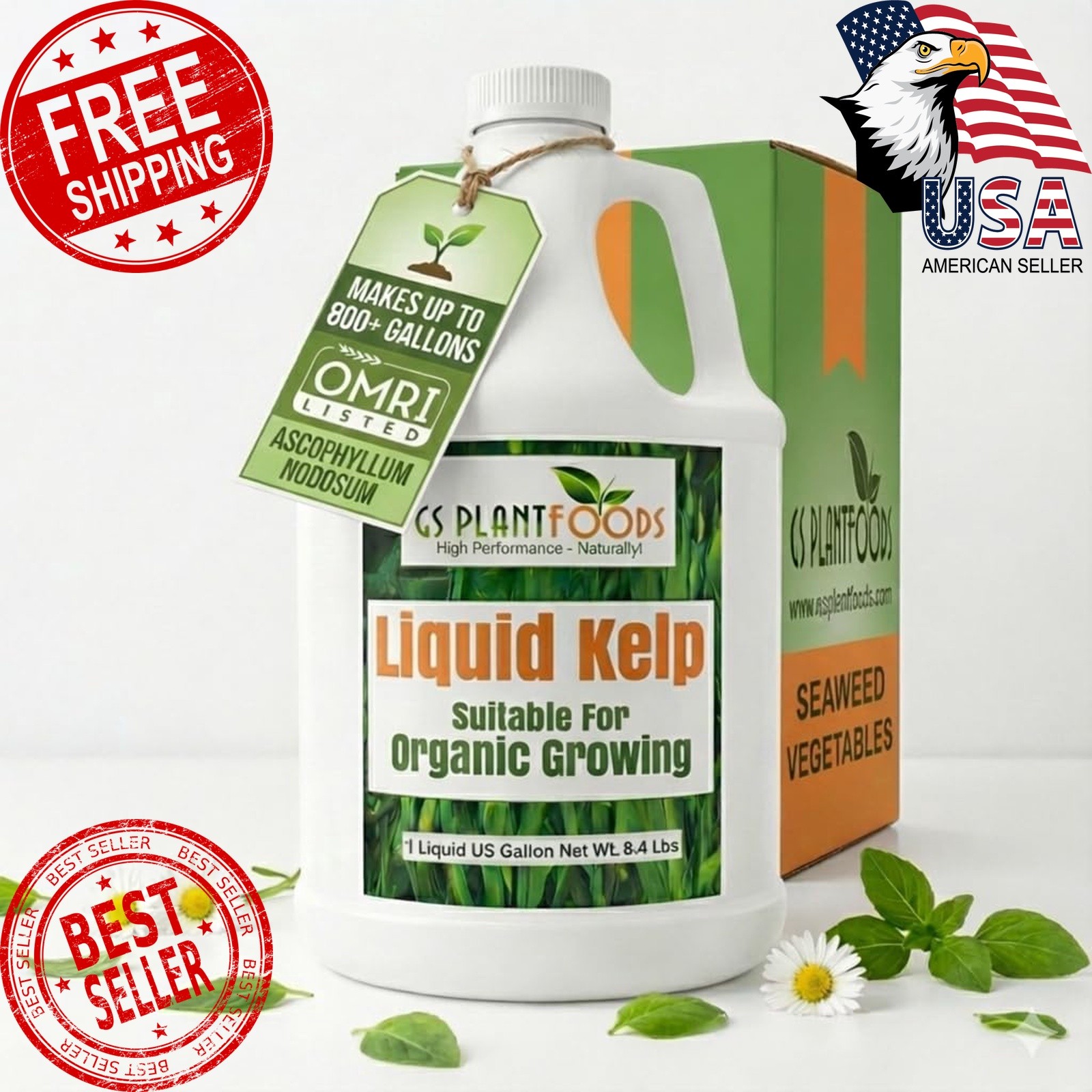 GS Plant Foods Liquid Kelp Fertilizer 1 Gallon