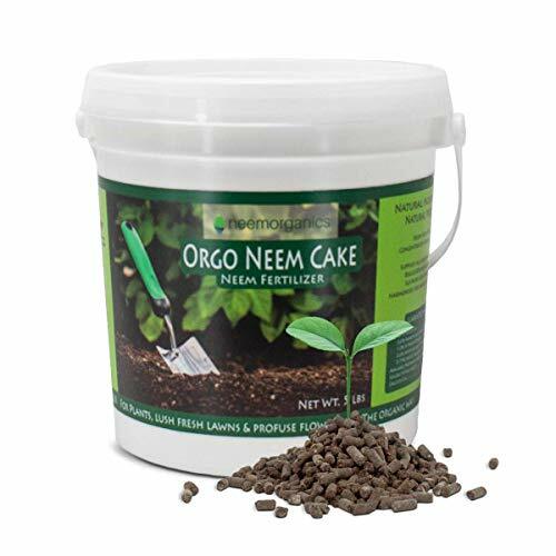 Orgo Neem Cake | 100% Organic Fertilizer for Outdoor Plants, Lawn 5 lbs