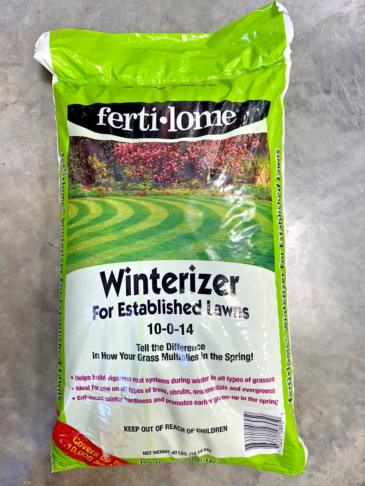 Fertilome Lawn Winterizer for Established Lawns, 40 lbs. 10-0-14