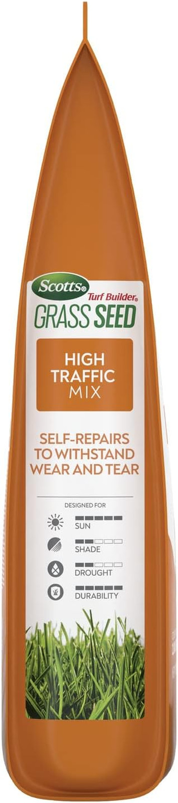 Scotts Turf Builder Grass Seed High Traffic Mix with Fertilizer and Soil Improve