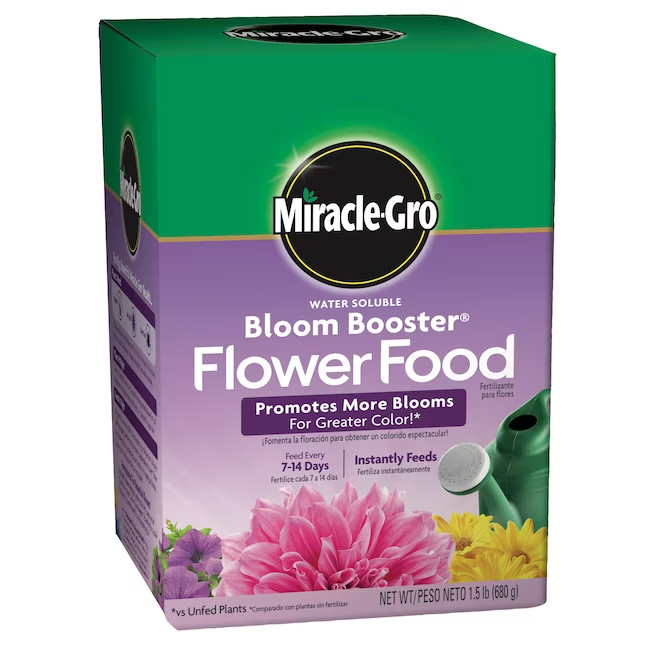 (3 Pack) Miracle-Gro Bloom Booster Flower Food Water Soluble Plant Food 1.5 lb