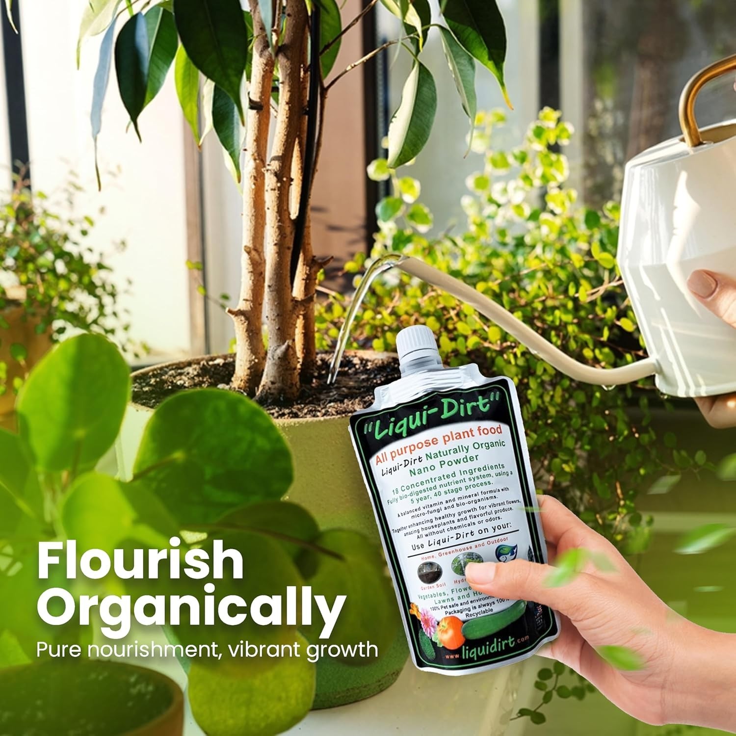 100% Safe Organic Fertilizer – 50 Gallons for All Houseplants and Vegetables