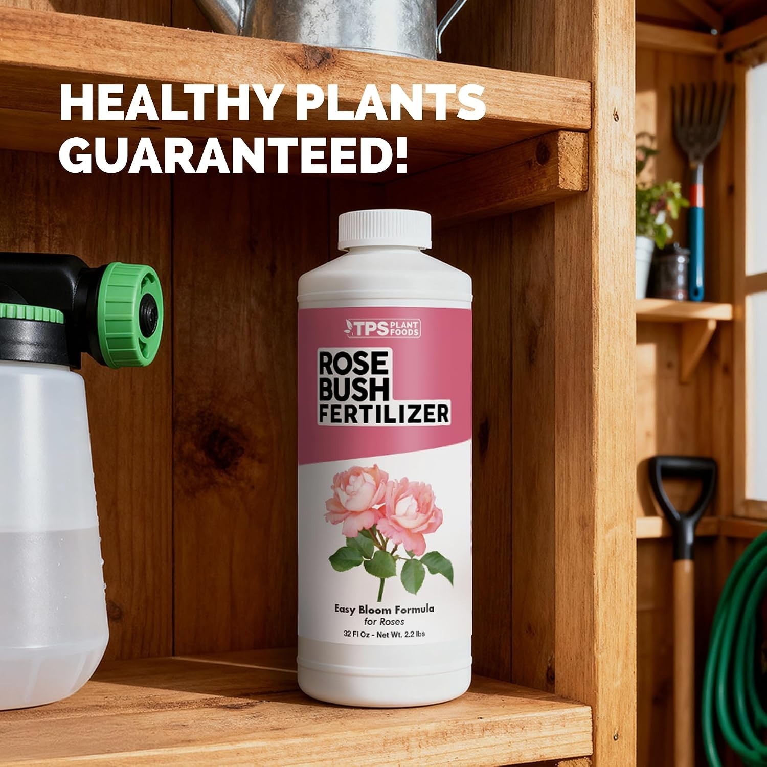 Rose Bush Fertilizer – Liquid Plant Food for More Blooms, Bigger Flowers & St…