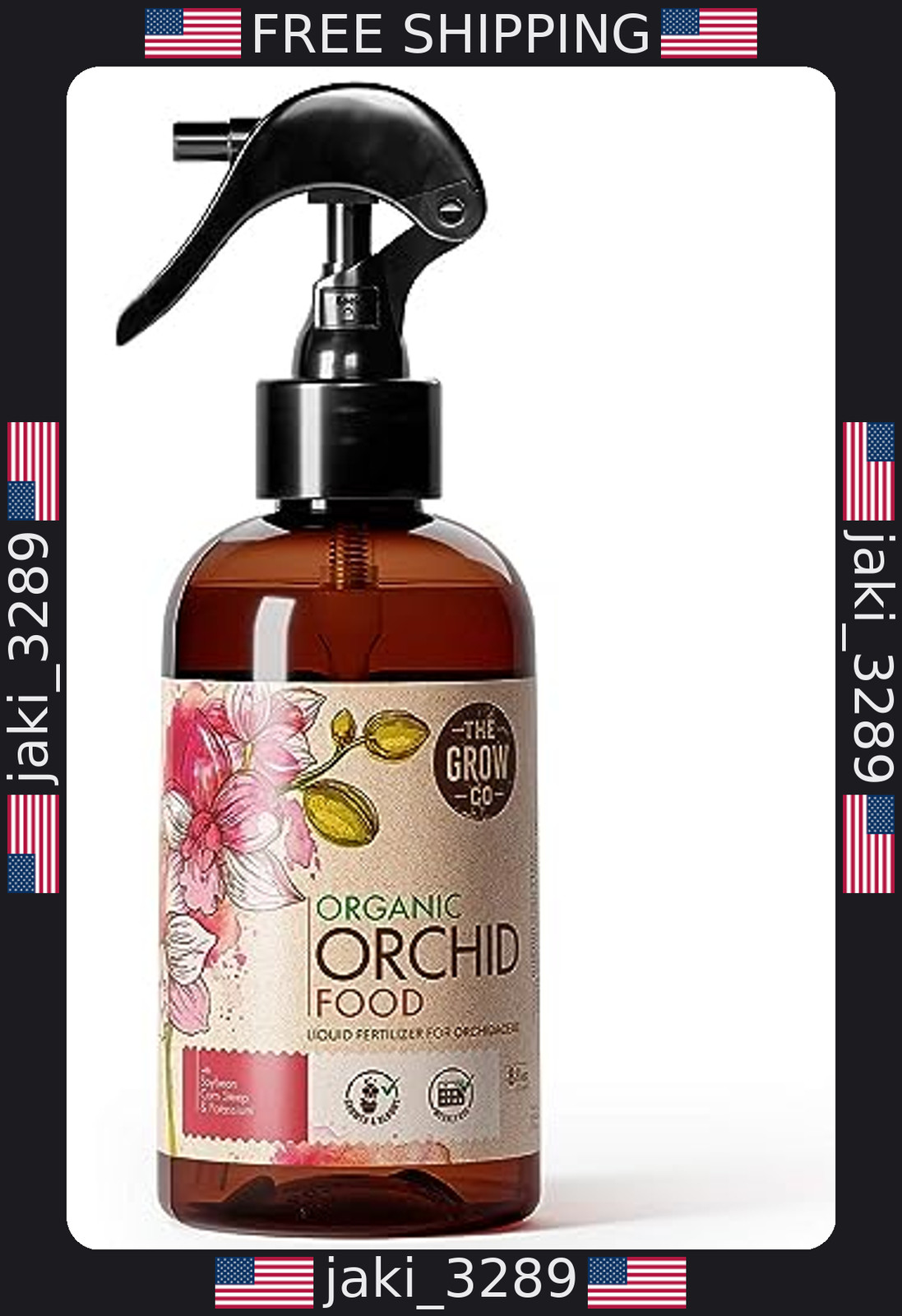 Organic Orchid Food Mist – Bloom Booster Fertilizer for Healthy Reblooms (8 oz)