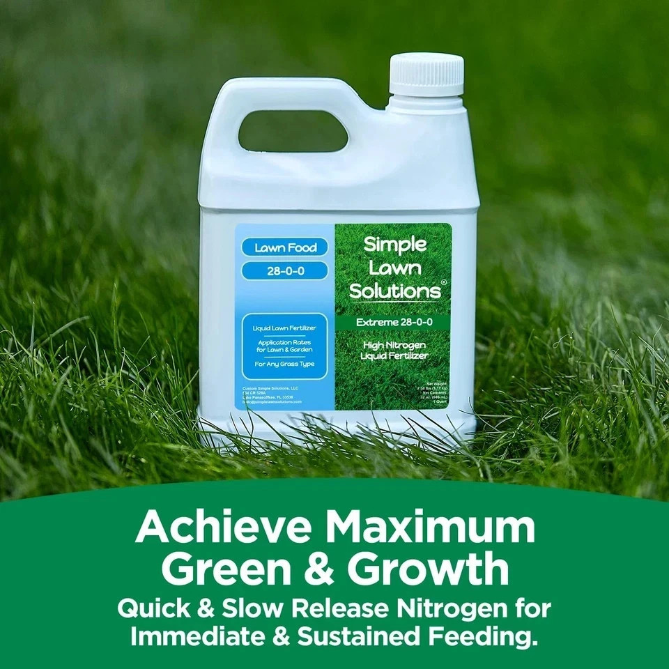 Liquid Lawn Fertilizer 28-0-0 High Nitrogen NPK Fertilizer Liquid Lawn Food