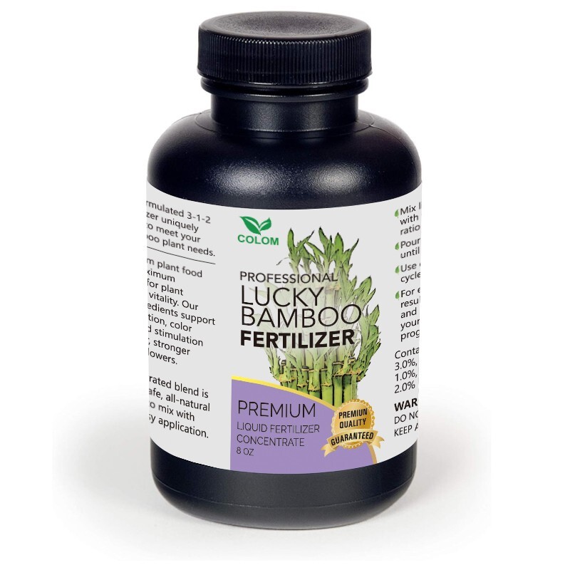 Lucky Bamboo 8 oz Bottle Professional Liquid Concentrate 3-1-2 for Plants and Fl