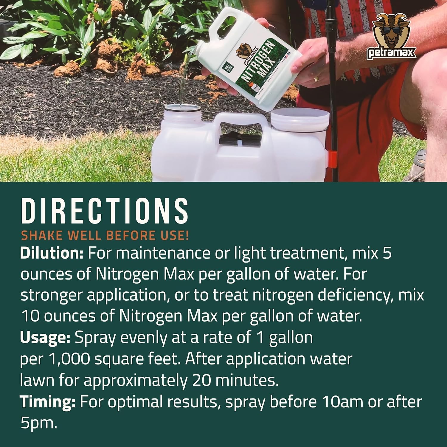 1 Gallon High Nitrogen Lawn Fertilizer for Rapid Growth and Deep Green Grass
