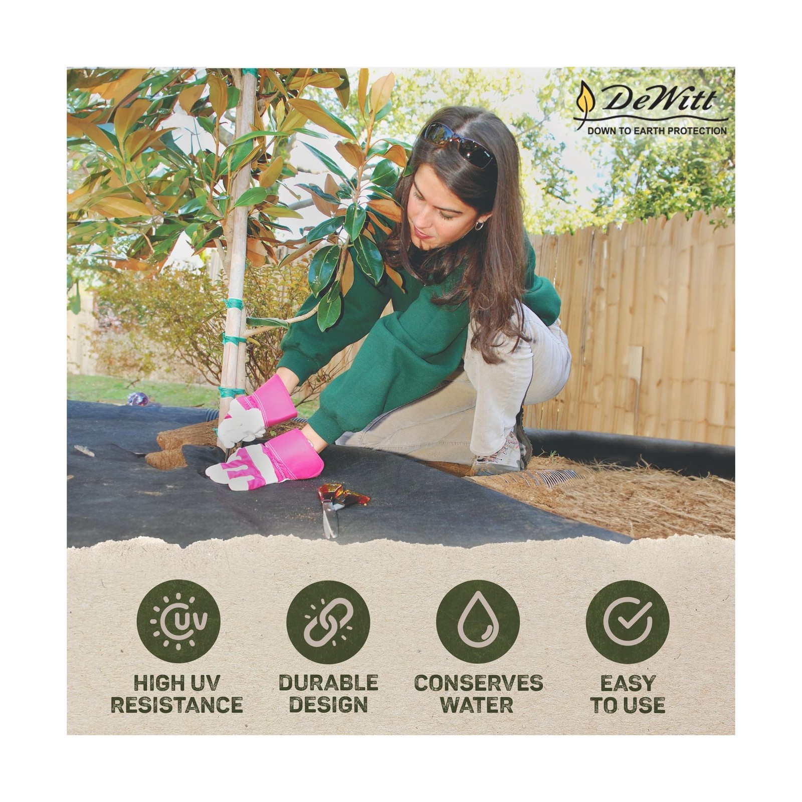 Dewitt Pro-5 Weed Barrier Fabric 5 oz, 4×250 & 6×250 Feet – Heavy-Duty Wov