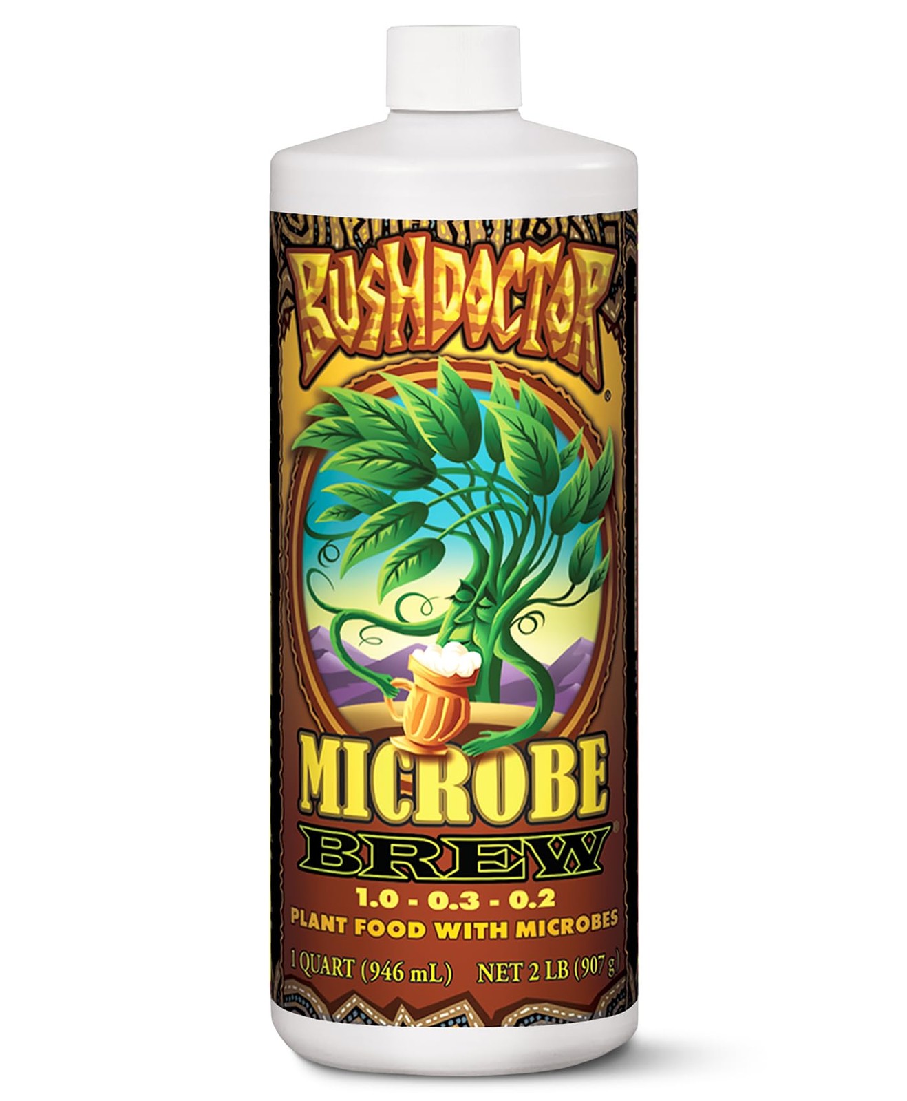 FoxFarm Bush Doctor Microbe Brew Liquid Microbial Inoculant for Plants Enha…
