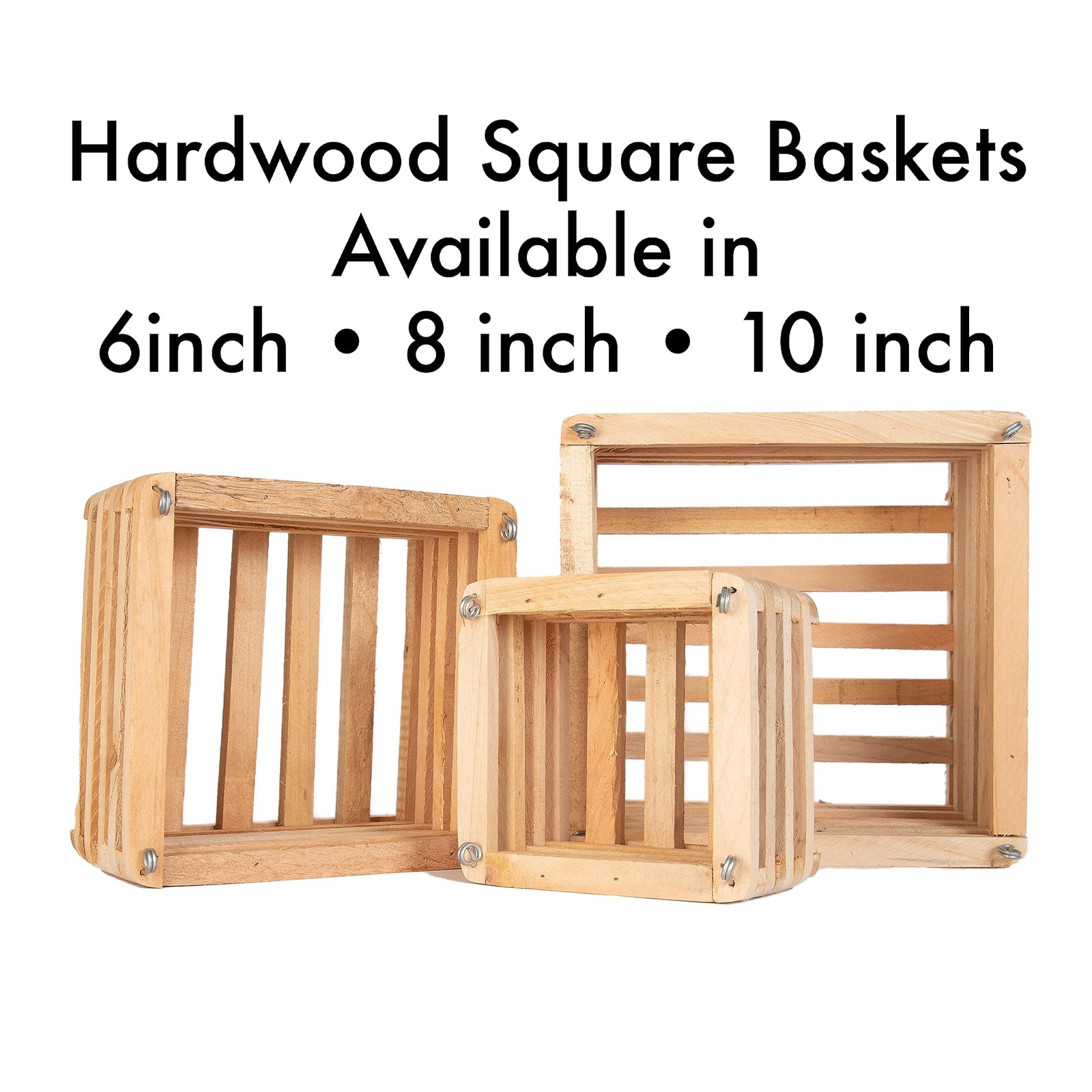 Sun Bulb 52720 Better GRO Square Cedar Basket, 8″