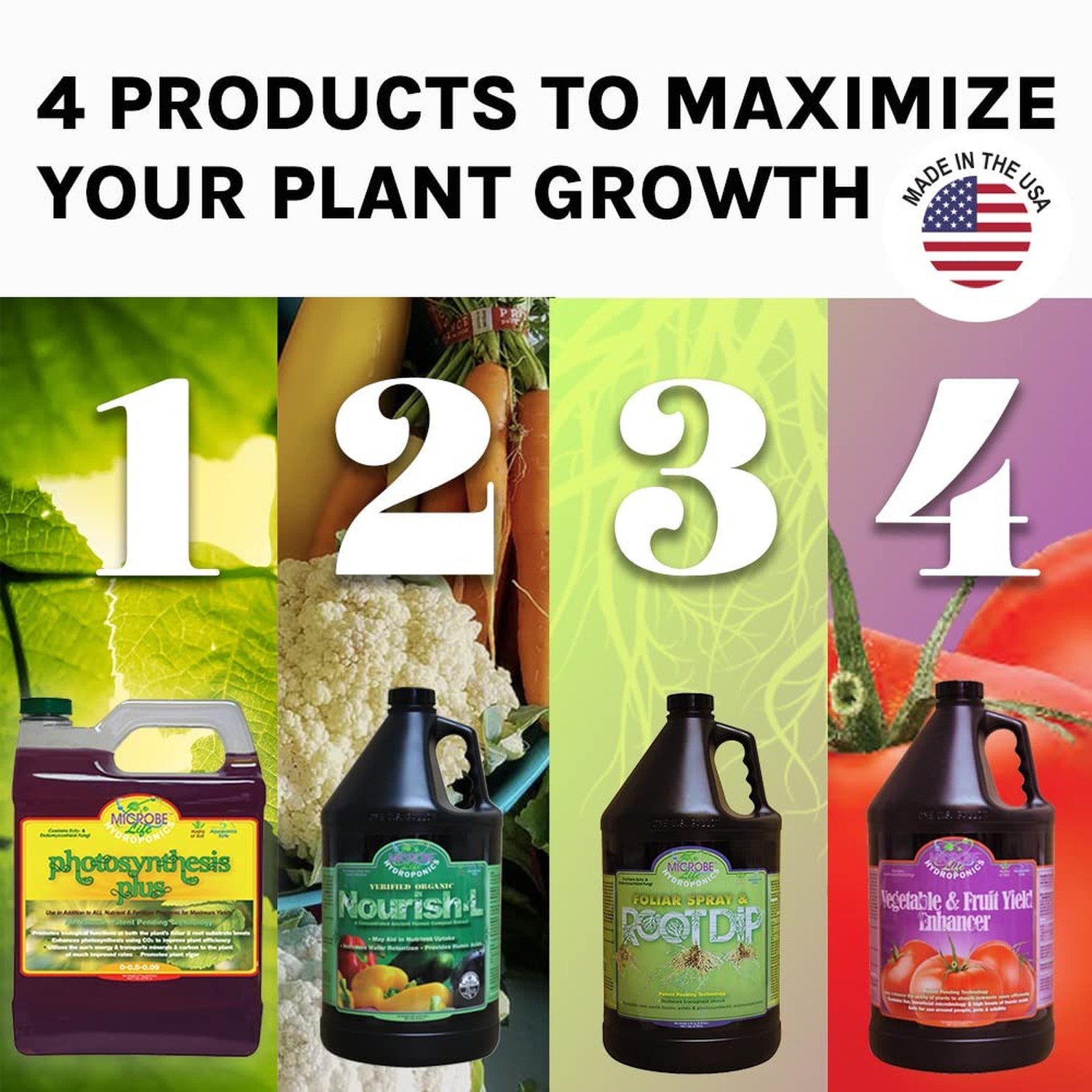 Microbe Life Hydroponics ML21345 Vegetable & Fruit Yield Enhancer, 16 oz