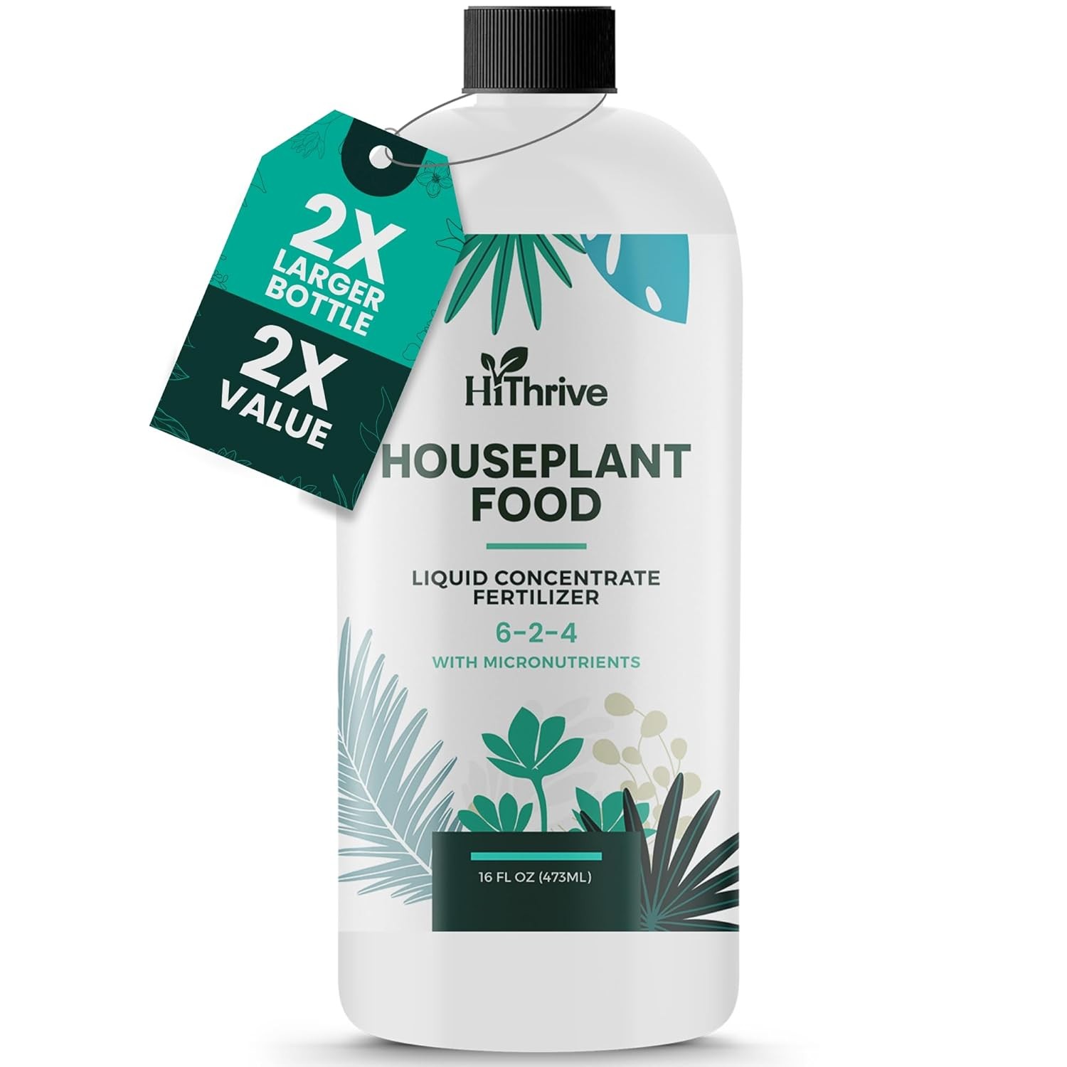 Houseplant Fertilizer 16oz, All Purpose Indoor Plant Food Makes 87+ Gallons