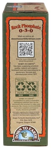 Fertilizante De Fosfato De Roca Organico Down To Earth 0-3-0, 5 Lb