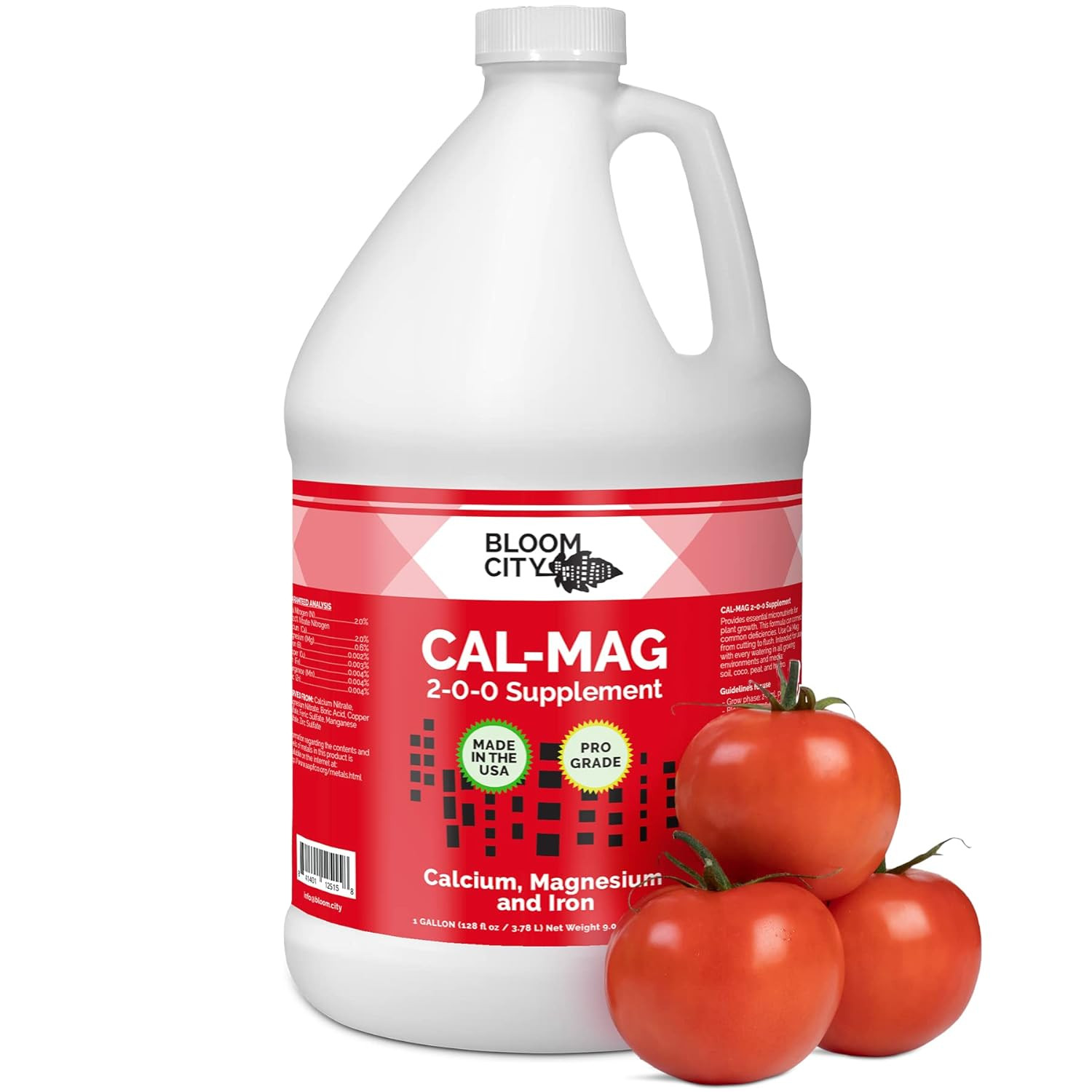 Bloom City Professional Grade Ultra Pure Cal-Mag Liquid Growing Fertilizer