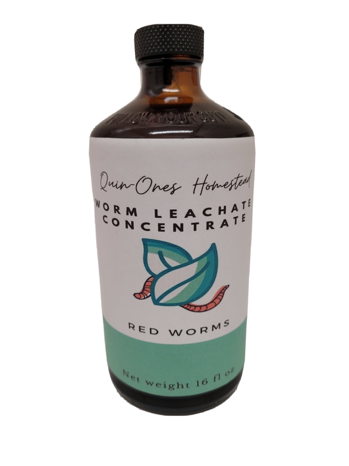 Worm Leachate Concentrate 16fl oz. Red Worm Fertilizer. Foliar spray